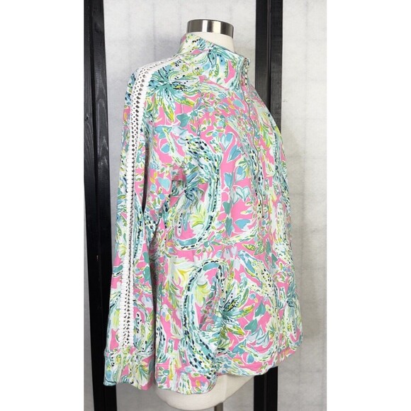 Lilly Pulitzer 3/4 Button Down Longsleeve Jacket. Size: L - Picture 2 of 8